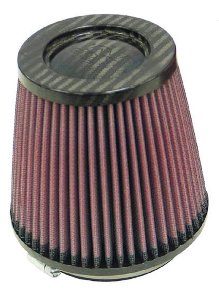 K&N Filters RP-4930 Car and Motorcycle Universal Air Filter with Carbon Fiber Top