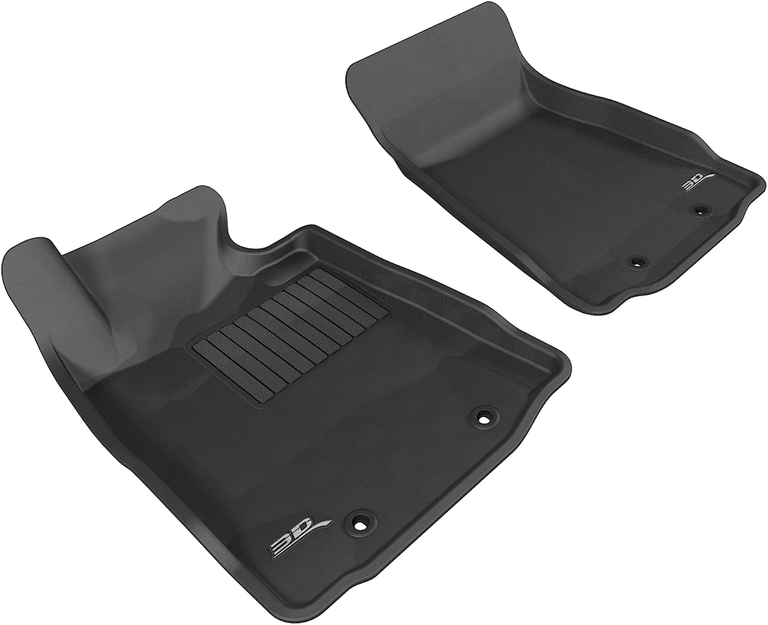 3D MAXpider Custom Fit KAGU Floor Mat (BLACK) for 2009-2020 NISSAN 370Z - 1ST ROW