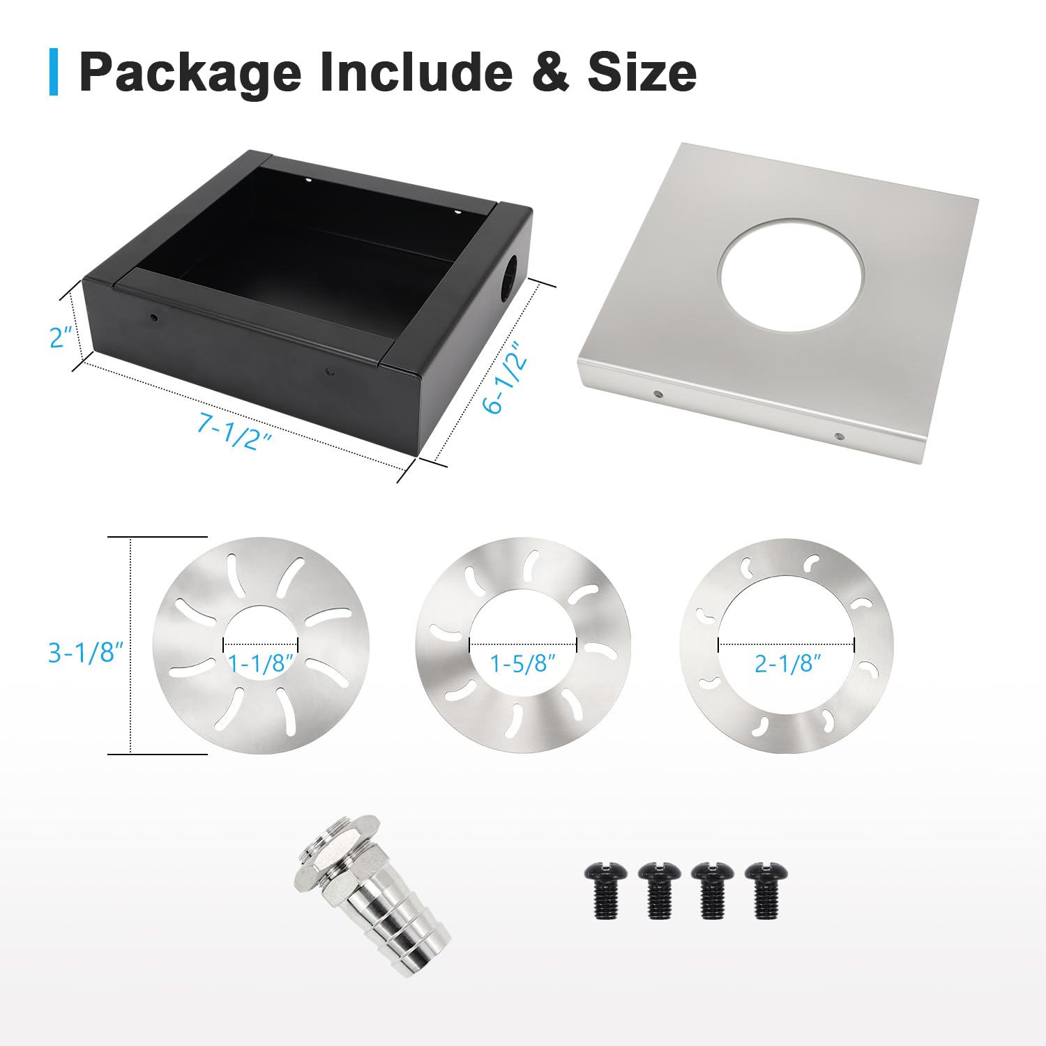 Benchtop Drill Press Spindle Sanding Bundle: Woodworking Dust Extraction Unit with 3 Round Covers & 16-Piece Sanding Drum Kit (1/4" Shank) - 60/80/120 Grit Sleeves for Contours & Curves