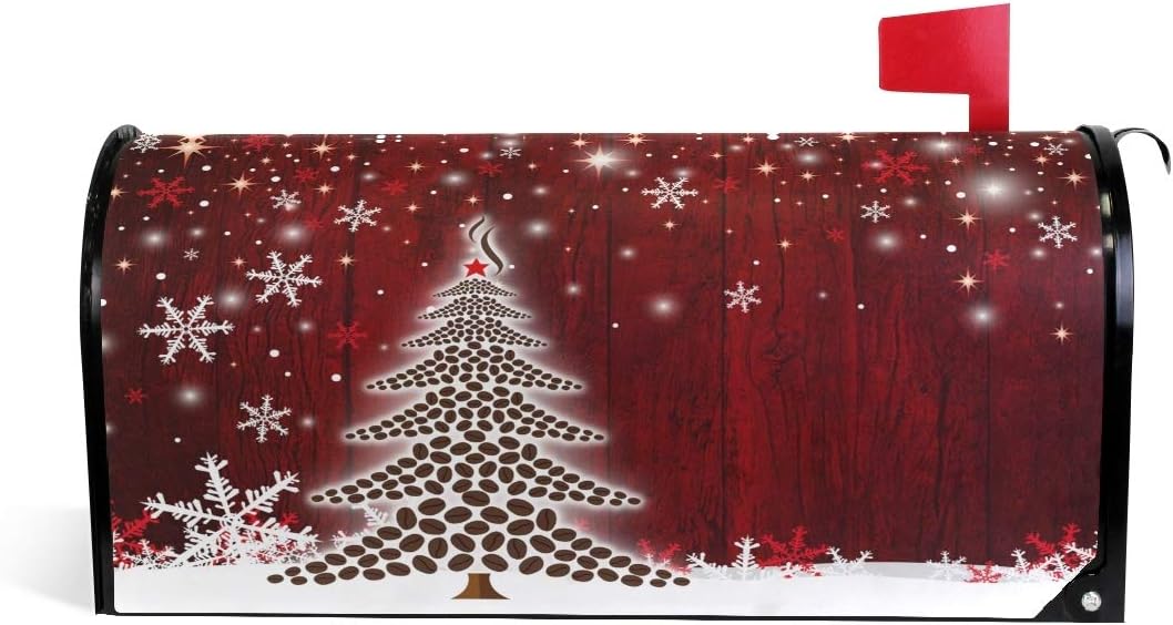 senya Home Garden Christmas Tree Magnetic Mailbox Cover Standard