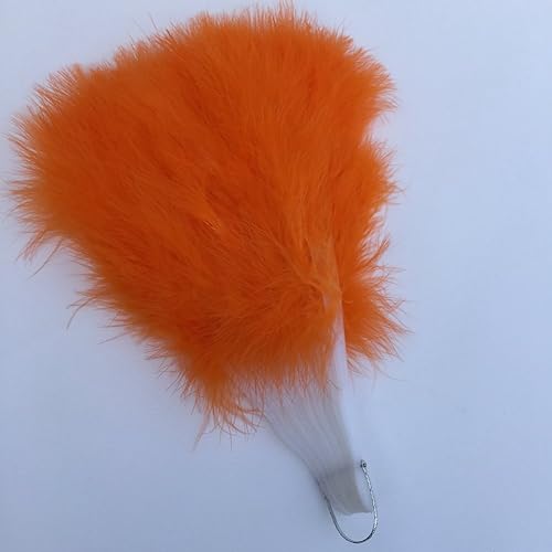 Miniatura 6 de Shekyeon Abanico de plumas de Marabou estilo años 20, estilo vintage, plegable, ventilador de mano para espectáculos de baile de disfraces