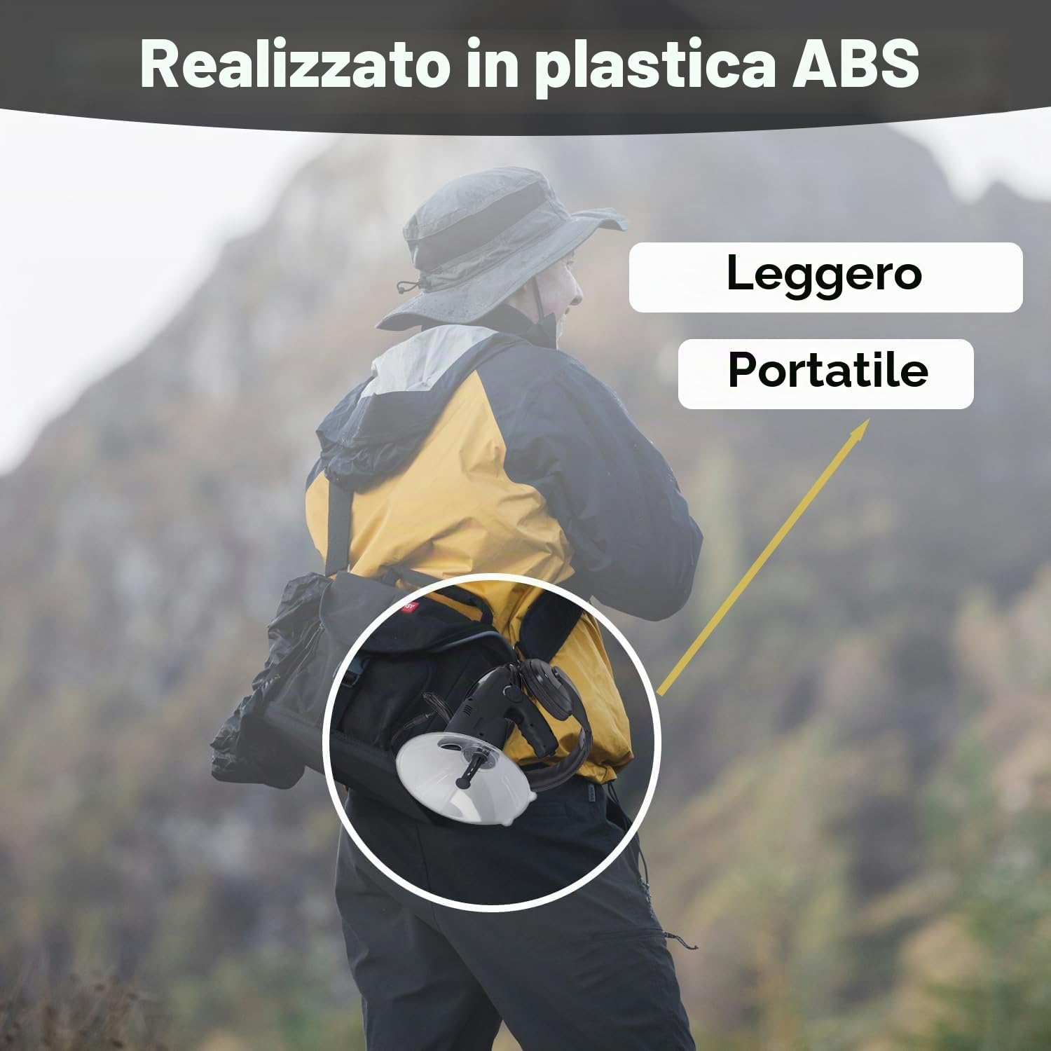Microfono Direzionale Parabolico, Dispositivo di Ascolto a Lunga Distanza 8-200 m, Detective con Auricolari, Ingrandimento 8X, Amplificatore Sonoro, Registrazione per Birdwatching Animali