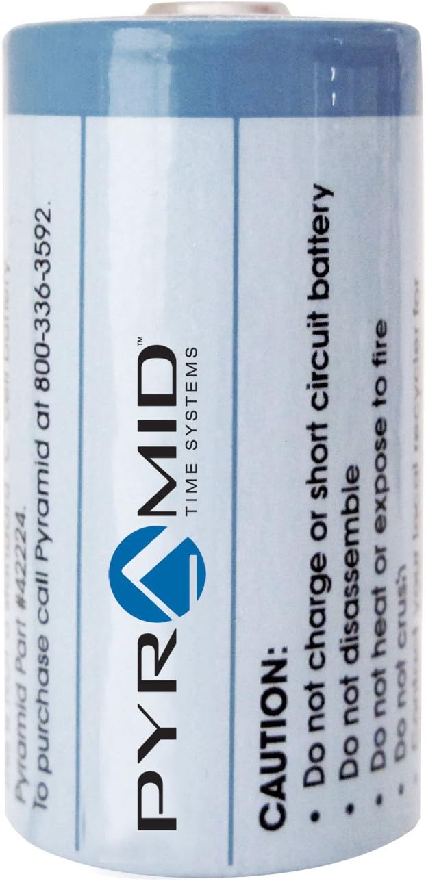 Pyramid Time Systems 3.6V Lithium Size C Battery (42224), Blue