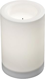 NORTHERN INTERNATIONAL Paradise by Sterno Home Solar Color Changing Flameless Candle, 4 6-Inch, 4 x 6, White