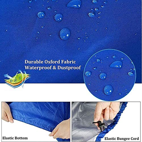 Canoë Kayak Housse de Protection Bleue Imperméable pour Grand Kayak 5m