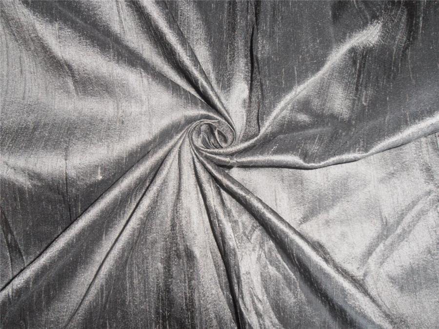 Tissu Dupioni 100% pure soie gris pour coudre une robe de soirée chic