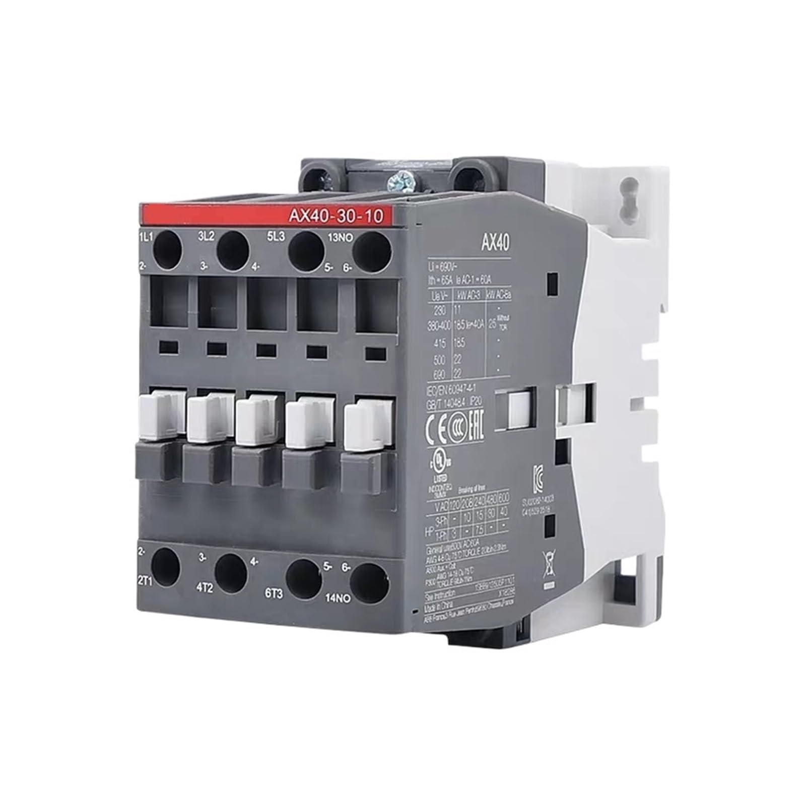 Contacteur AX12-30-01 haute performance avec bobine 380V robuste