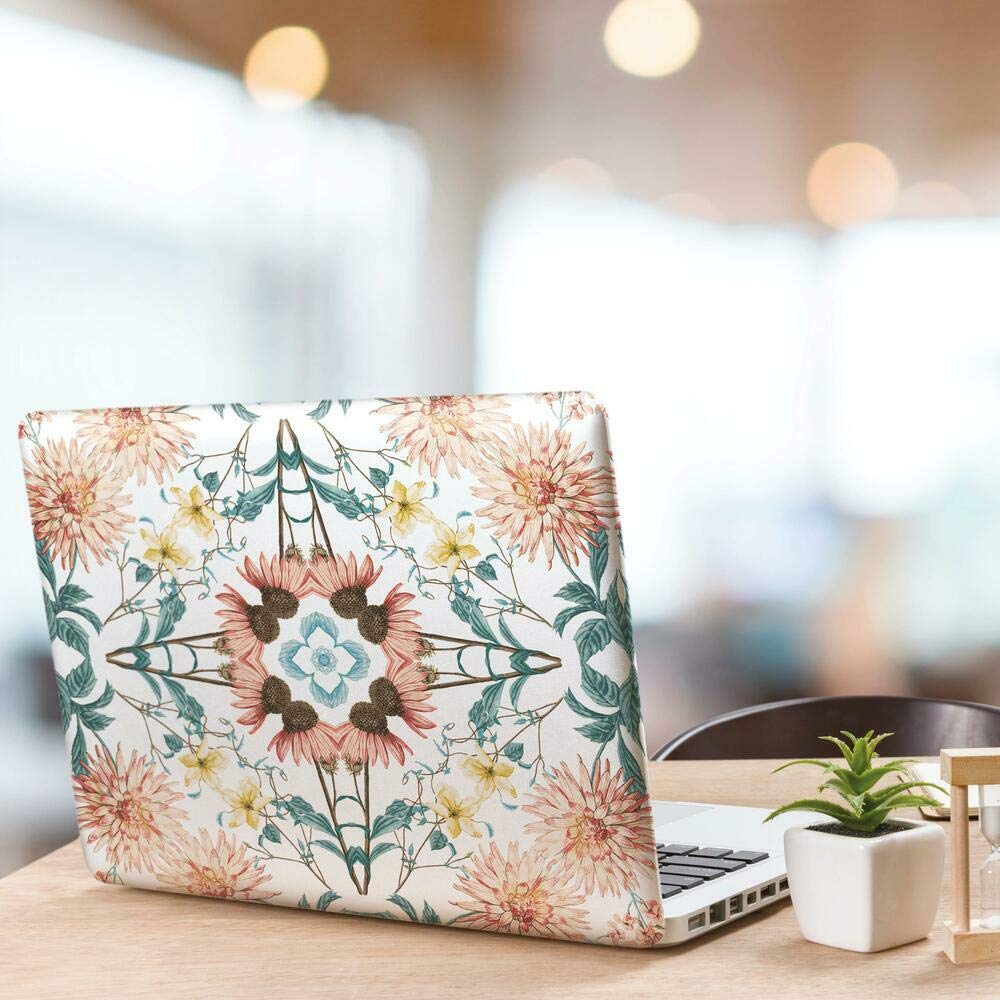RoomMates RMK11460RL Yellow Cottage Garden Kaleidoscope Peel and Stick Wallpaper, Orange/Green - Image 3