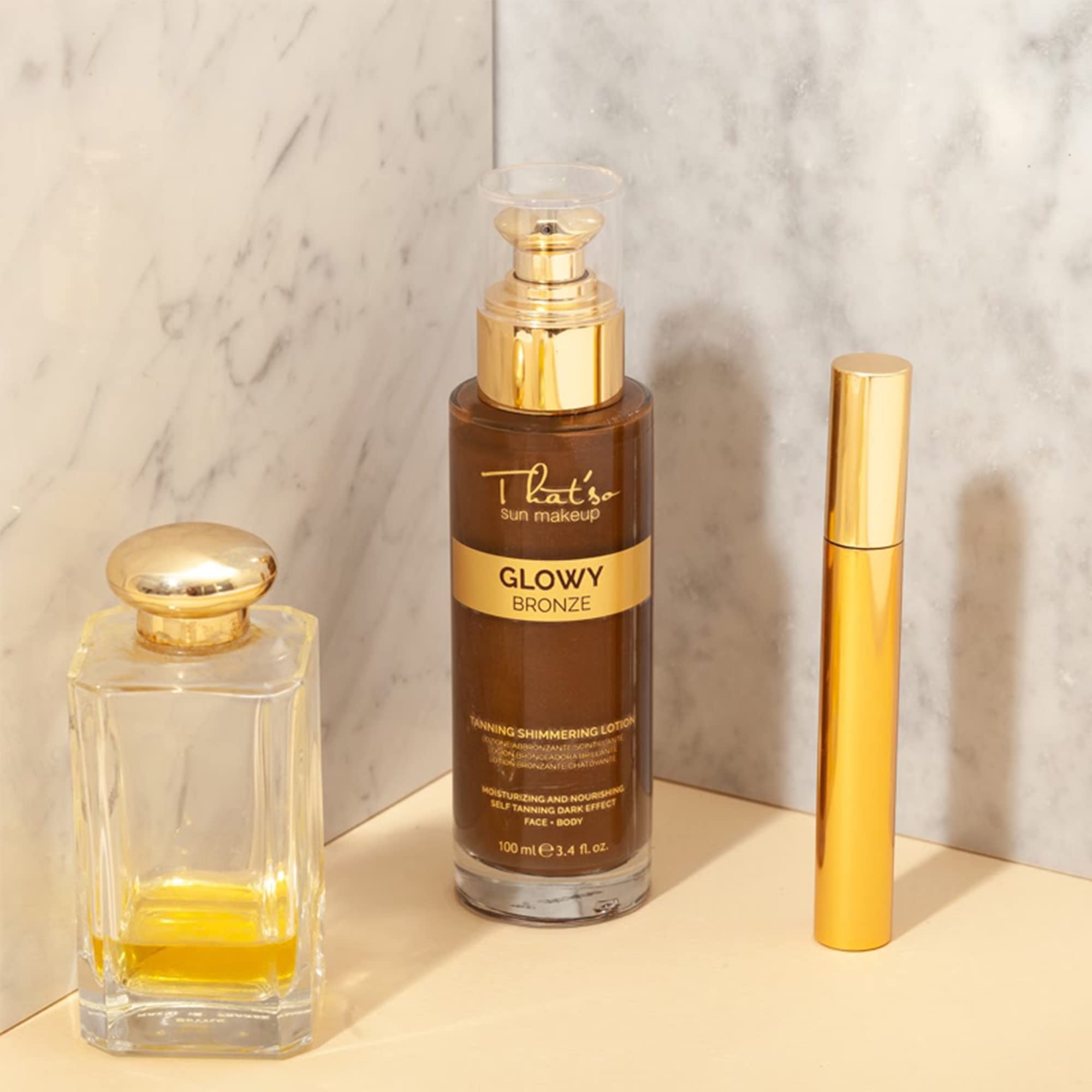 That'so Glowy Bronze - Tanning Emulsion with Foam Effect - with Aloe Vera Juice, Sweet Almond Oil and Shea Butter - 100 ml - Image 3