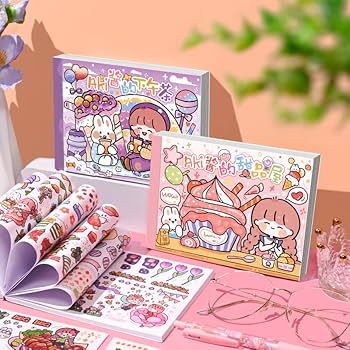 Amazon.co.jp: Jinmoioy 50枚 手帳 ステッカー かわいい