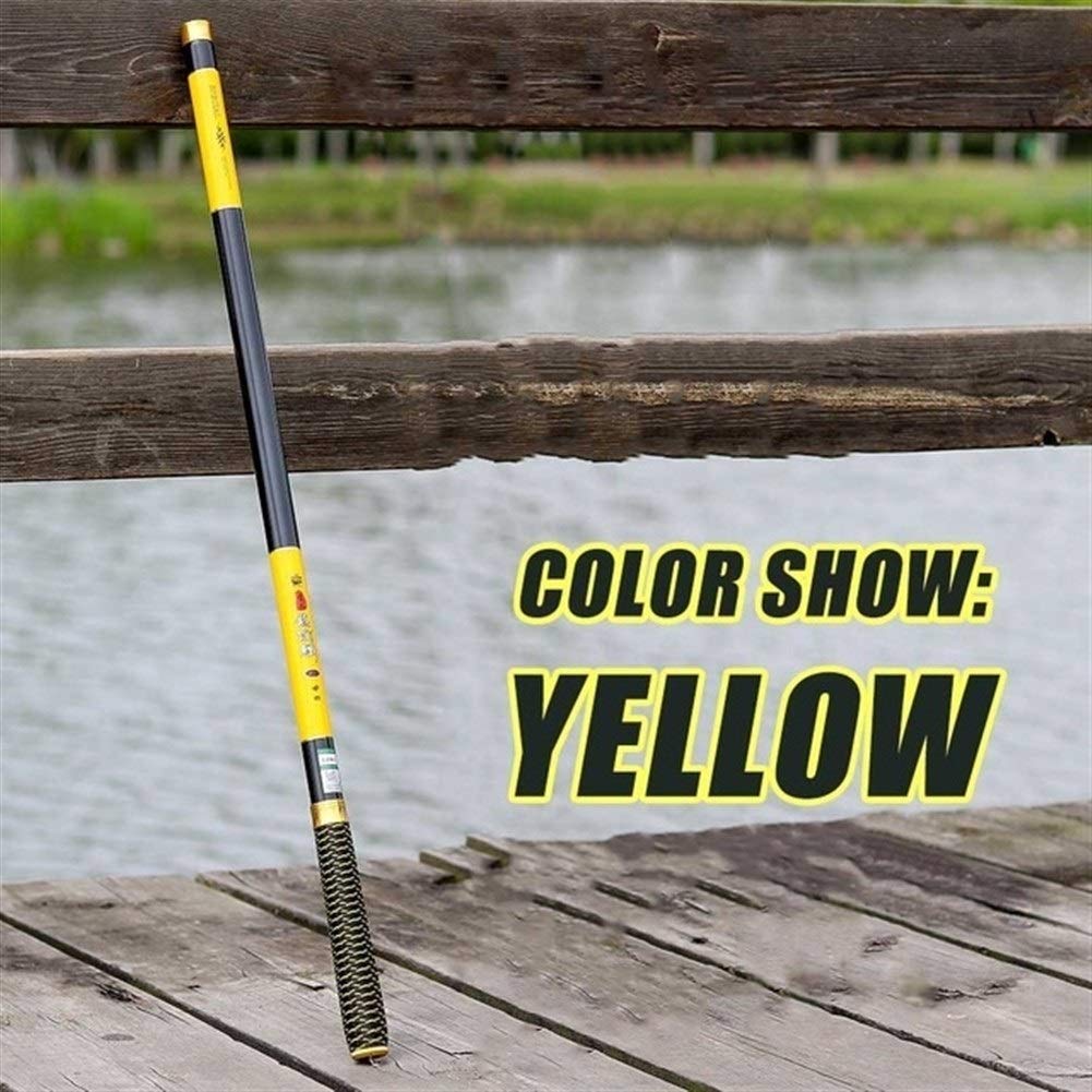 Canna da pesca ad alto tenore di carbonio 3.6 4.5 7.2 Metri flusso mano Pole Carbon Fiber Casting telescopica for la pesca canne Pesce Tackle