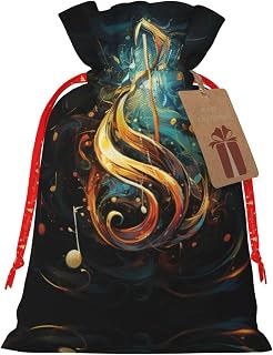 DRTGEDS Music Symbol Sturdy Drawstring Bag 4.7x6.9in Fashionable And Practical Gift Bag For Daily Necessities 1pcs