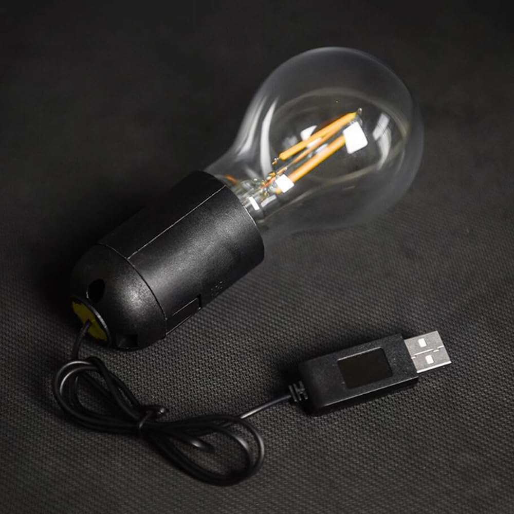 MOMOMAGE Magic Trick Set: Light of God Magic Bulb for Magicans, Stage, Party, Illusions, Mentalism, Props, Fun Tricks - Gimmick Bulb, Remote Control, USB Charger - Uni Ages 6+