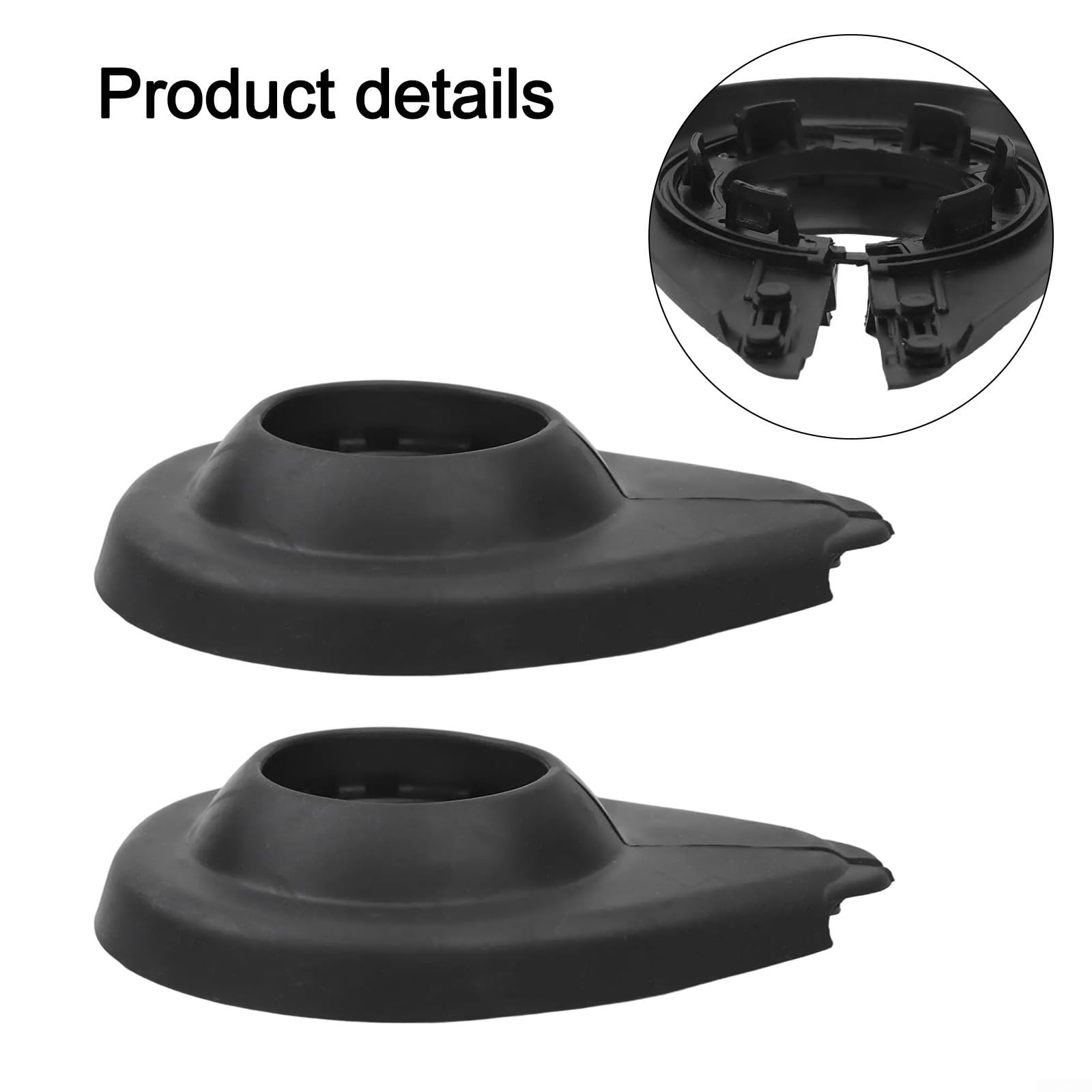 Para Passat B6 B7 Anillo de sello de goma de bisagra de maletero de repuesto, instrucciones de instalación y compatibilidad OEM (2 piezas)