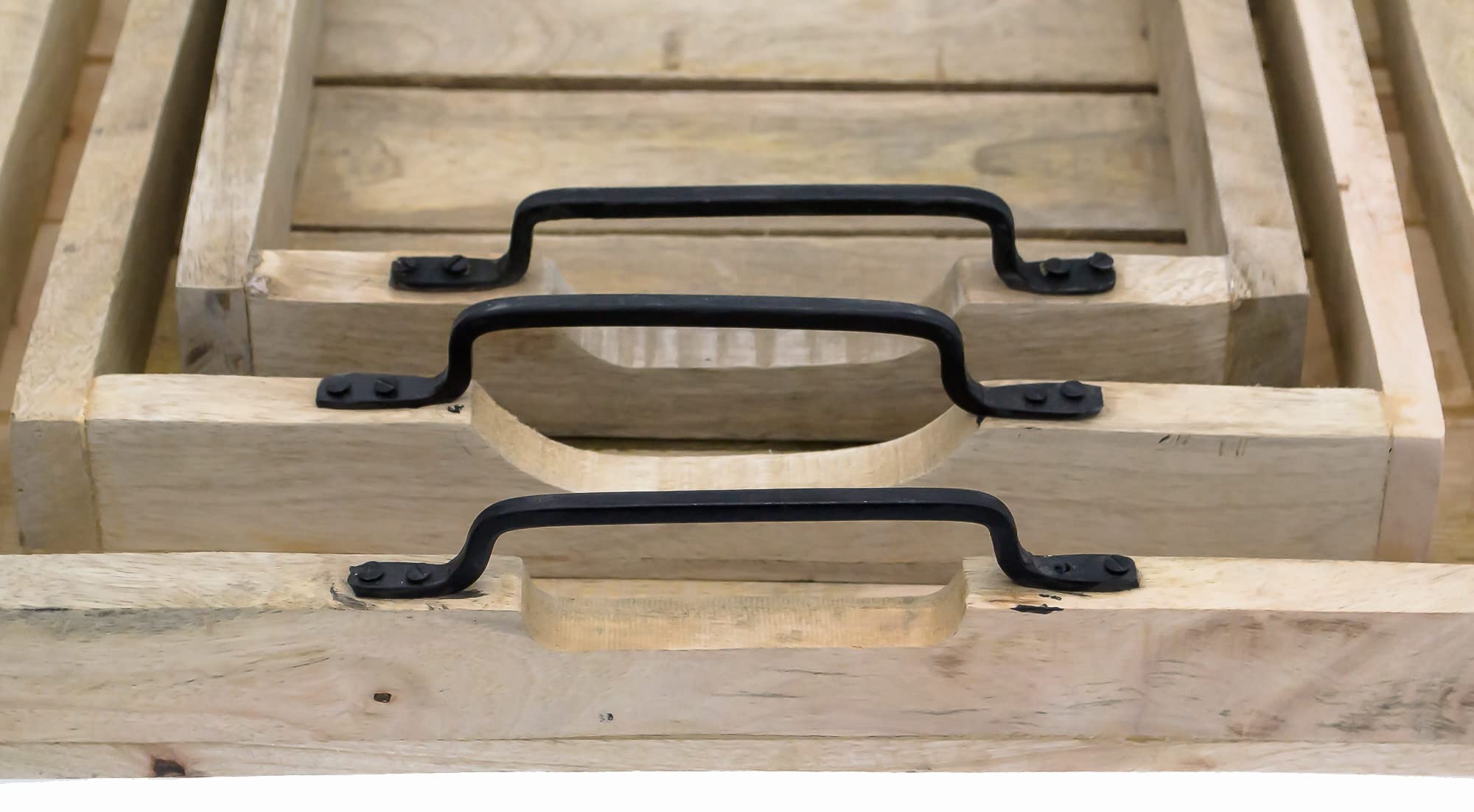 Erreke Vassoio Da Portata, In Legno Di Teak Naturale, Rettangolare - Foto 8