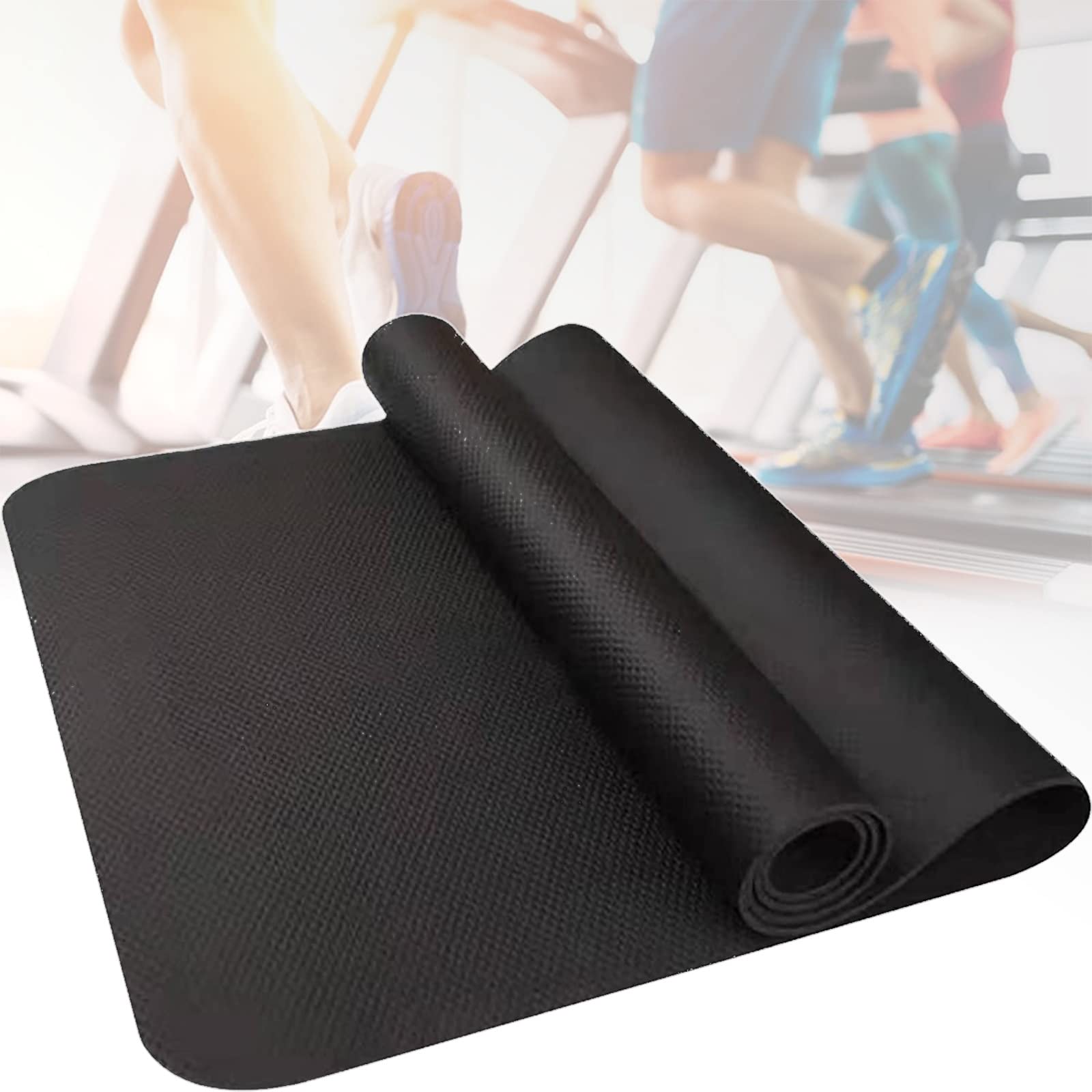 Alfombrilla para Equipo de Ejercicio de Gimnasio, Alfombrilla Protectora de Suelo Aislamiento de Ruido Resistente a los Golpes para Equipo de Ejercicio, para Alfombrilla de Equipo de Fitness