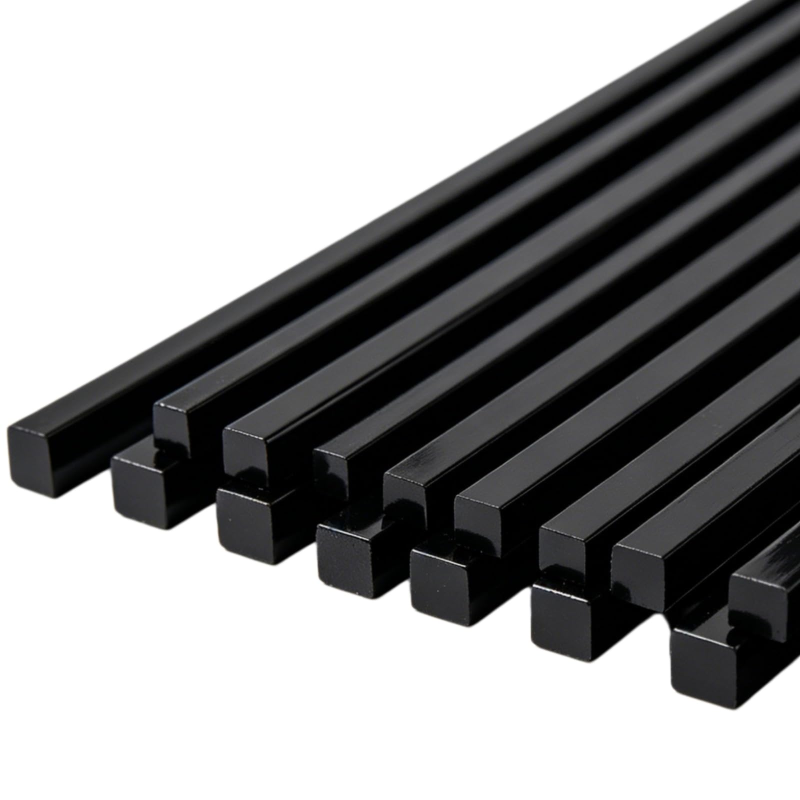 Barra plana de ABS negra de 500x25mm y espesor de 20mm para chasis de prototipos CNC