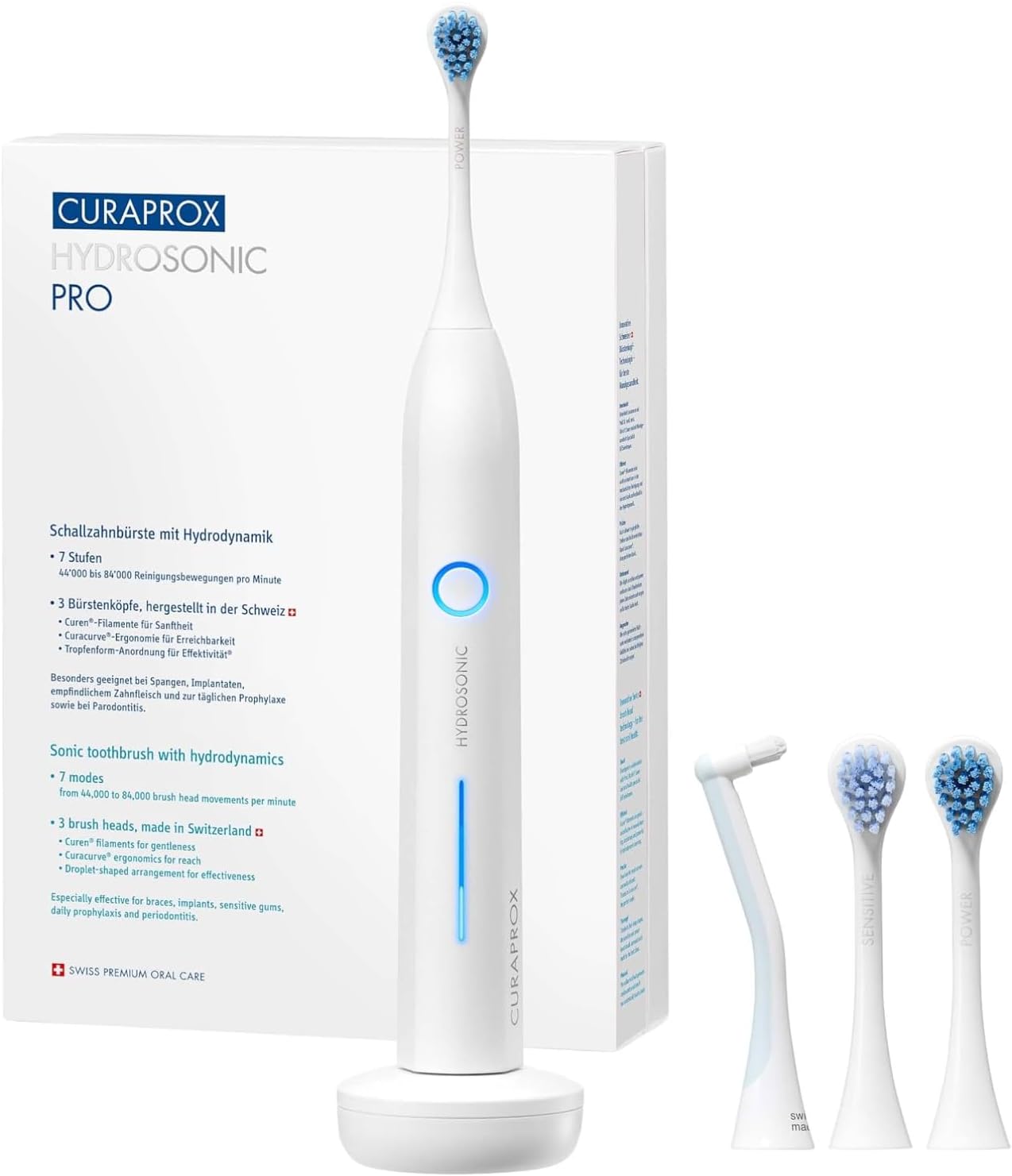 Hydrosonic Pro Electric Toothbrush for Adults – 7 Cleaning Levels for Customized Oral Care