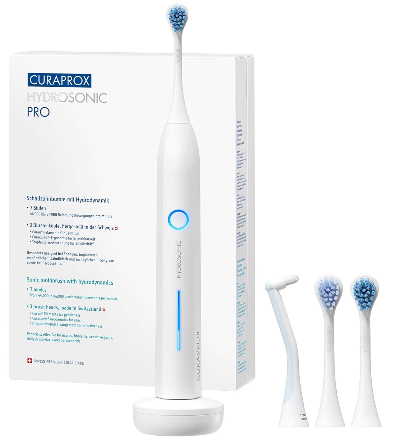 Hydrosonic Pro Electric Toothbrush for Adults – 7 Cleaning Levels for Customized Oral Care