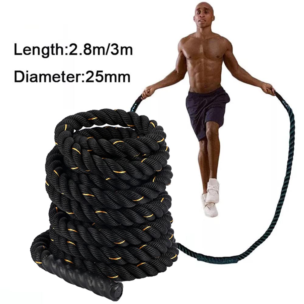 25Mm Schweres Sprungseil Gewichtete Schlacht überspringen Seile Kraft Verbesserung Krafttraining Fitness Home Fitnessgeräte