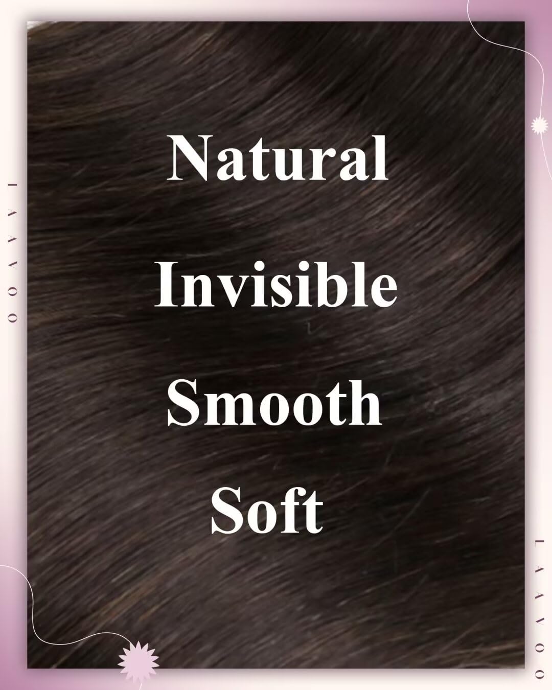 LaaVoo Beaded Weft Extensions Brown Human Hair Beaded Extensions Brown Hair Extensions Beaded Weft Real Human Hair 22inch 50g