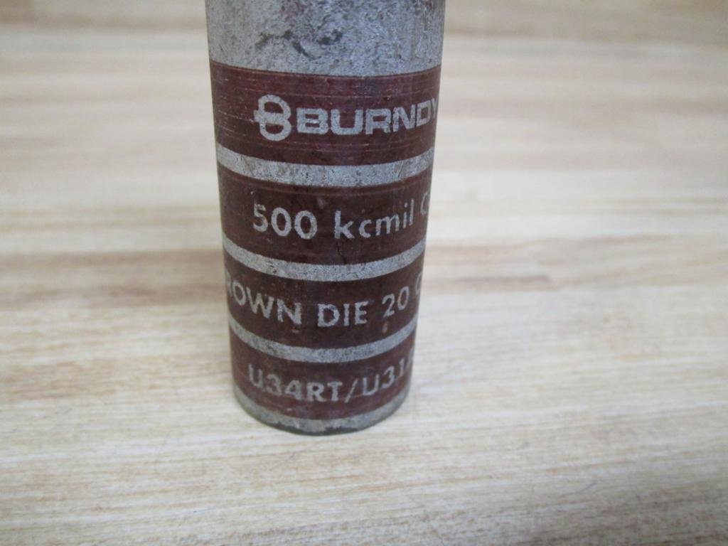 BURNDY YA342N 2 Holes, 500 MCM, CHAMFERED, Compression Lug, Copper, Long, TIN-Plates