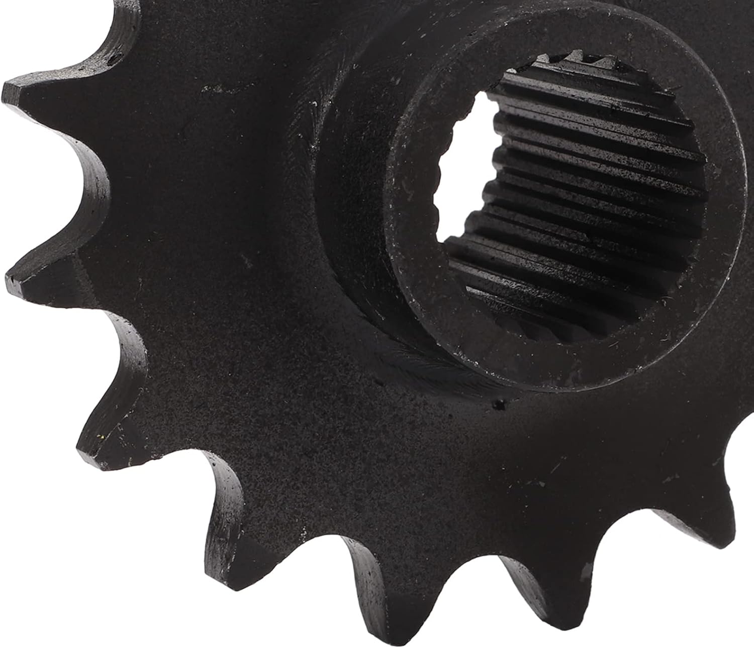 530 Chain 16T Front Sprocket, Front Sprocket, Black Steel Pinion High Strength Part for Gy6 150cc‑200cc ATV Quad Go Kart