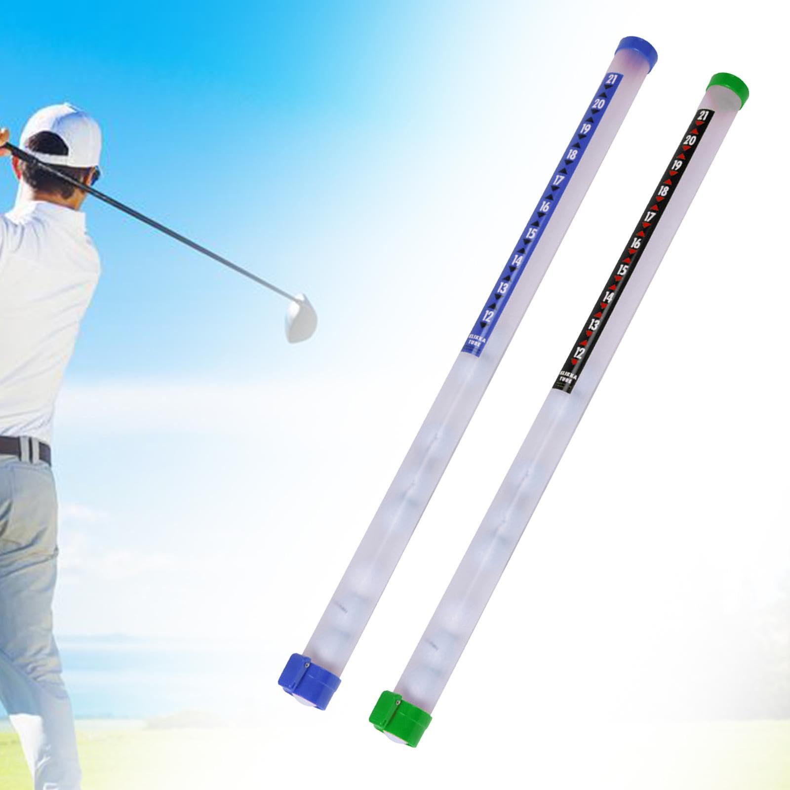Gralara Golf Ball Retriever Dispositivo Recogedor Recoge Bolas Tubo Portátil Accesorio Práctico para Recoger Pelotas de Golf Material PP Adecuado para Adultos