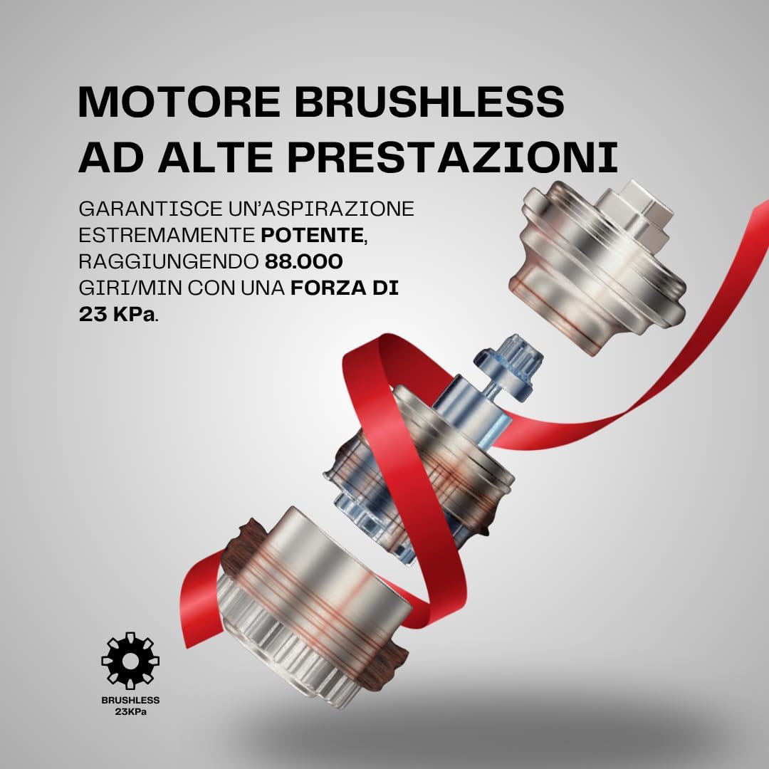 Nova Aspirapolvere Lavapavimenti Senza Fili, Lava e Aspira, Doppio Rullo Autopulente Anti-Groviglio, 23 KPa, Pulizia Bordi, Assistente Vocale Italiano, Autopulizia ad Aria Calda