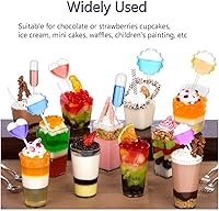 Vista 5 de Generic Brands Pipetas para cupcakes de 4 ml, 100 paquetes de tubos pequeños infusores, tubos para inyección de licor, alcohol infundido, chocolate