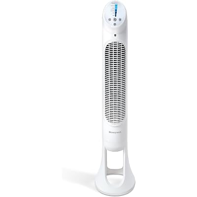 Honeywell QuietSet Whole Room Oscillating Tower Fan with Remote, White, HYF260