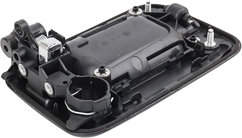 Miniatura 341 de TRQ Manija de puerta exterior delantera izquierda plateada para el lado del conductor compatible con Nissan 370Z 2009-2017