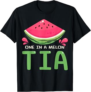 One in a Melon Tia Summer Camp Birthday Party Matching T-Shirt