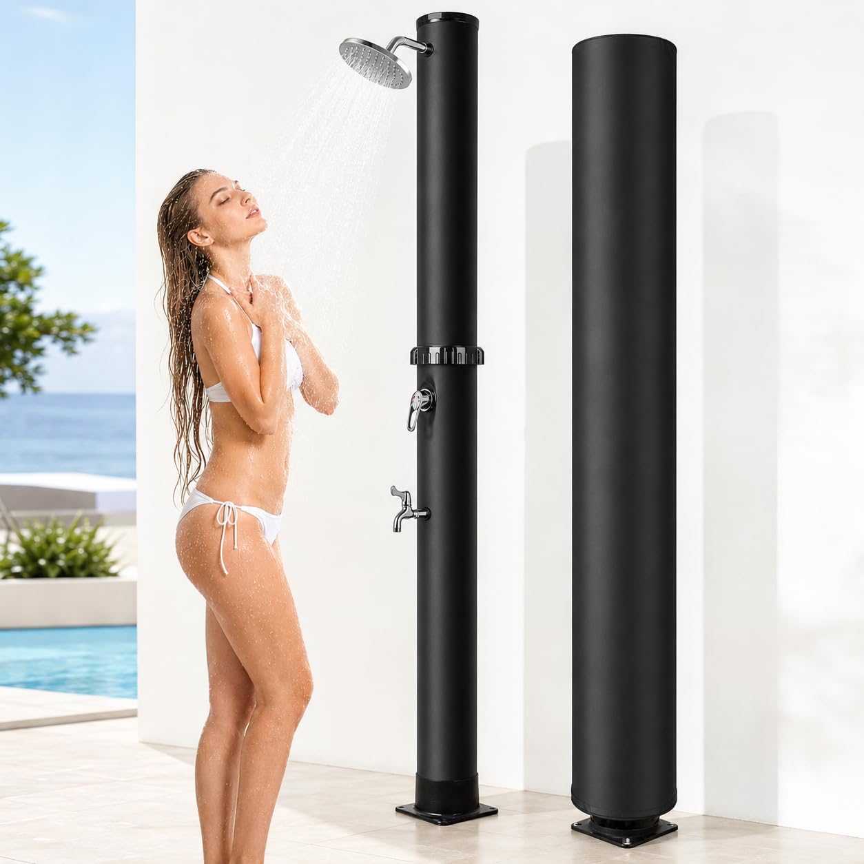 douche solaire extérieure 40l jardin