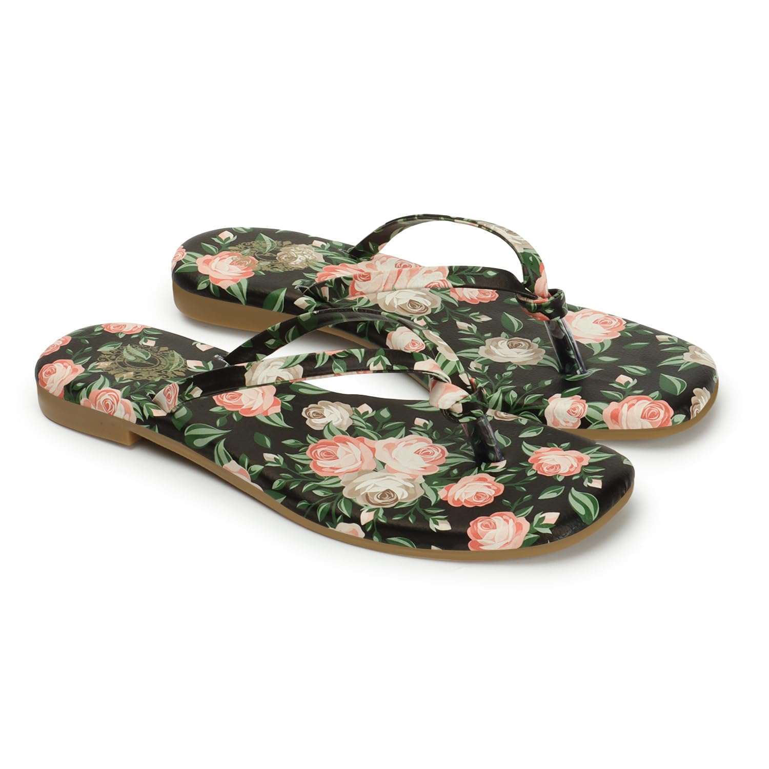strasse paris Stylish, Fashionable, Soft & Comfortable Daily Use, Floral Print Casual V Shape Flats-picture-12