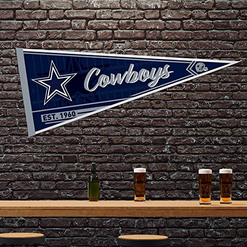 Image of Rico Industries NFL Football Classic 12 inch x 30 inch Felt Wall Decor Pennant - Great for Home /Bed Room /Man Cave Decor