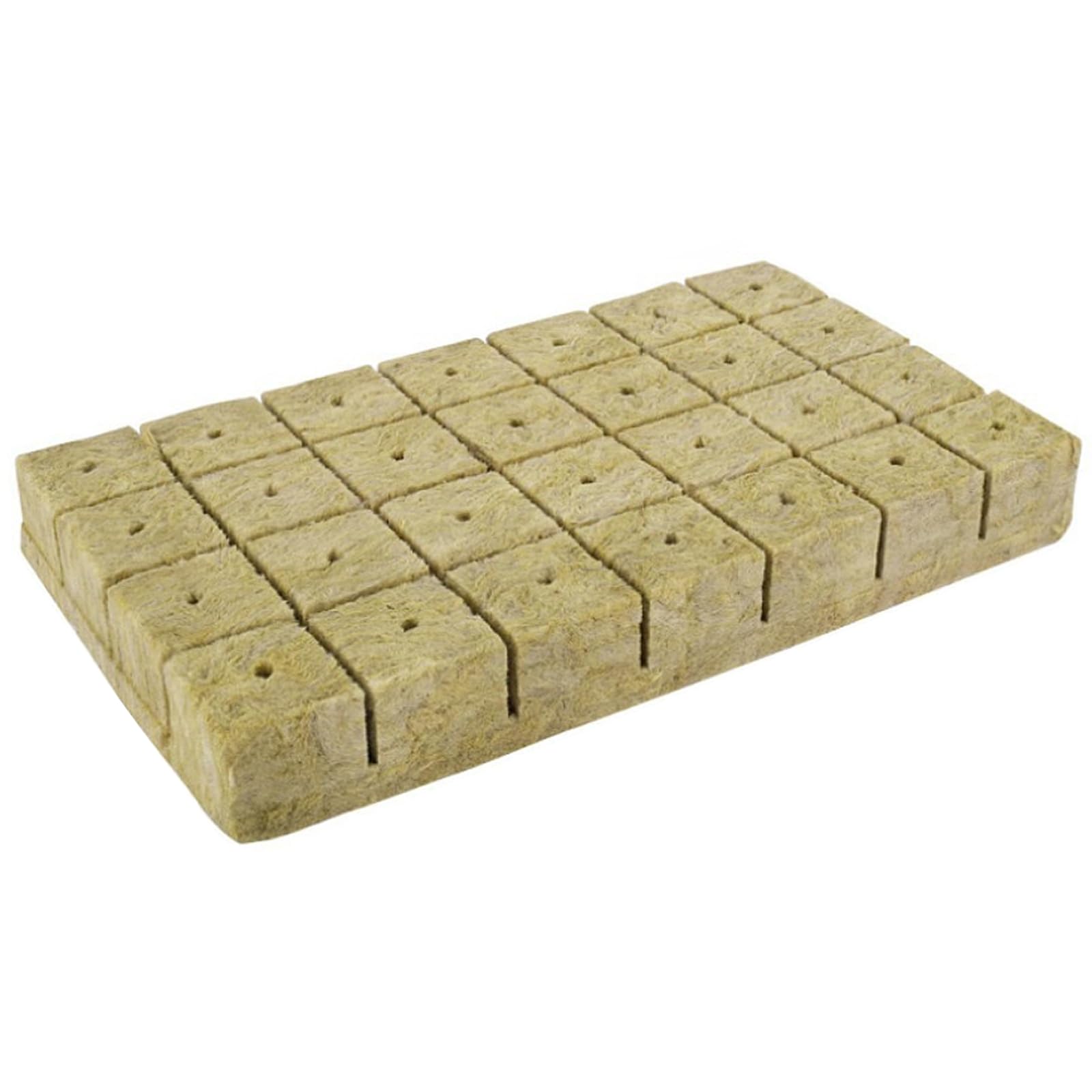 Dorccsi 40*40*40Mm Rockwool Cubes, 28Pcs 1.6" Rock Wool Planting Cubes, Breathable Good Water Absorption Grow Sponges For Hydroponics Soilless Cultivation Rock Wool Grow Sponges