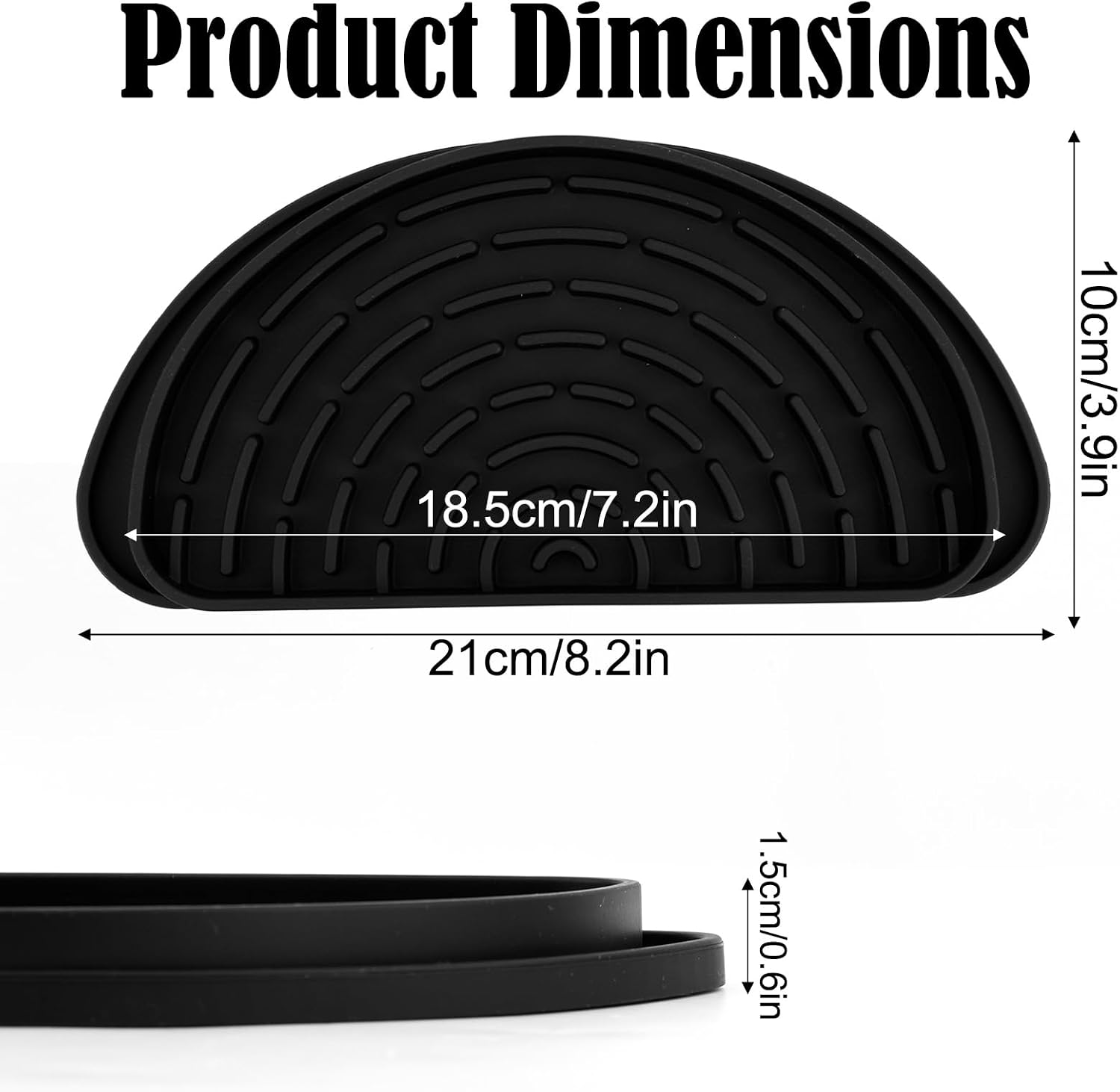 Drip Tray for Hamilton Beach 45 Cup Coffee Beverage Dispenser, Silicone Drink Drip Pan Spill Protection Mat for Coffee Maker & Drink Dispenser (Black)