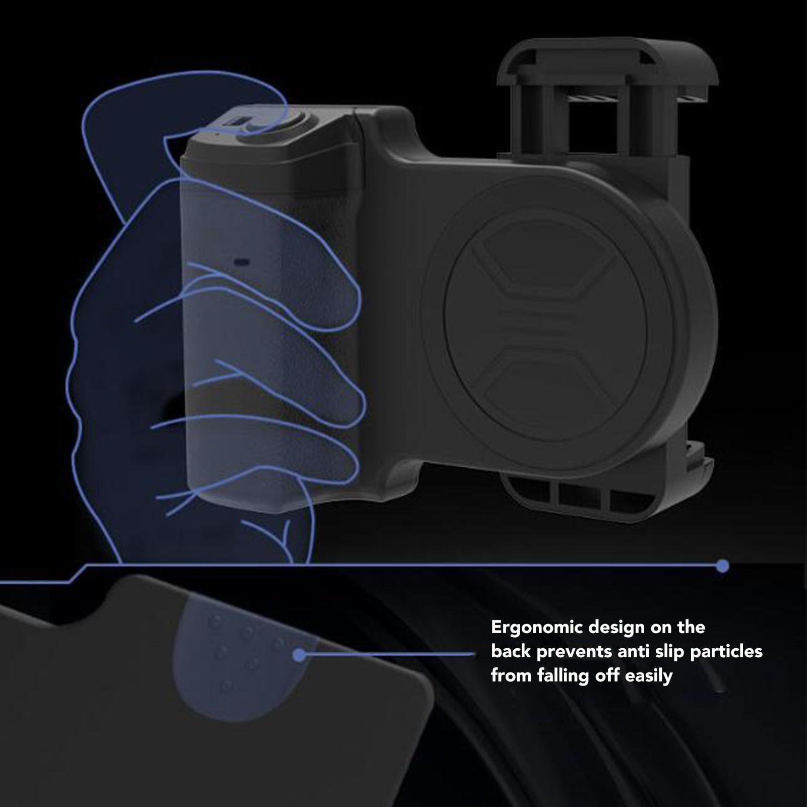 VBESTLIFE Supporto per Impugnatura per Smartphone Simile a Fotocamera con Telecomando Wireless, Impugnatura Universale per Scattare Foto da Telefono per e IOS
