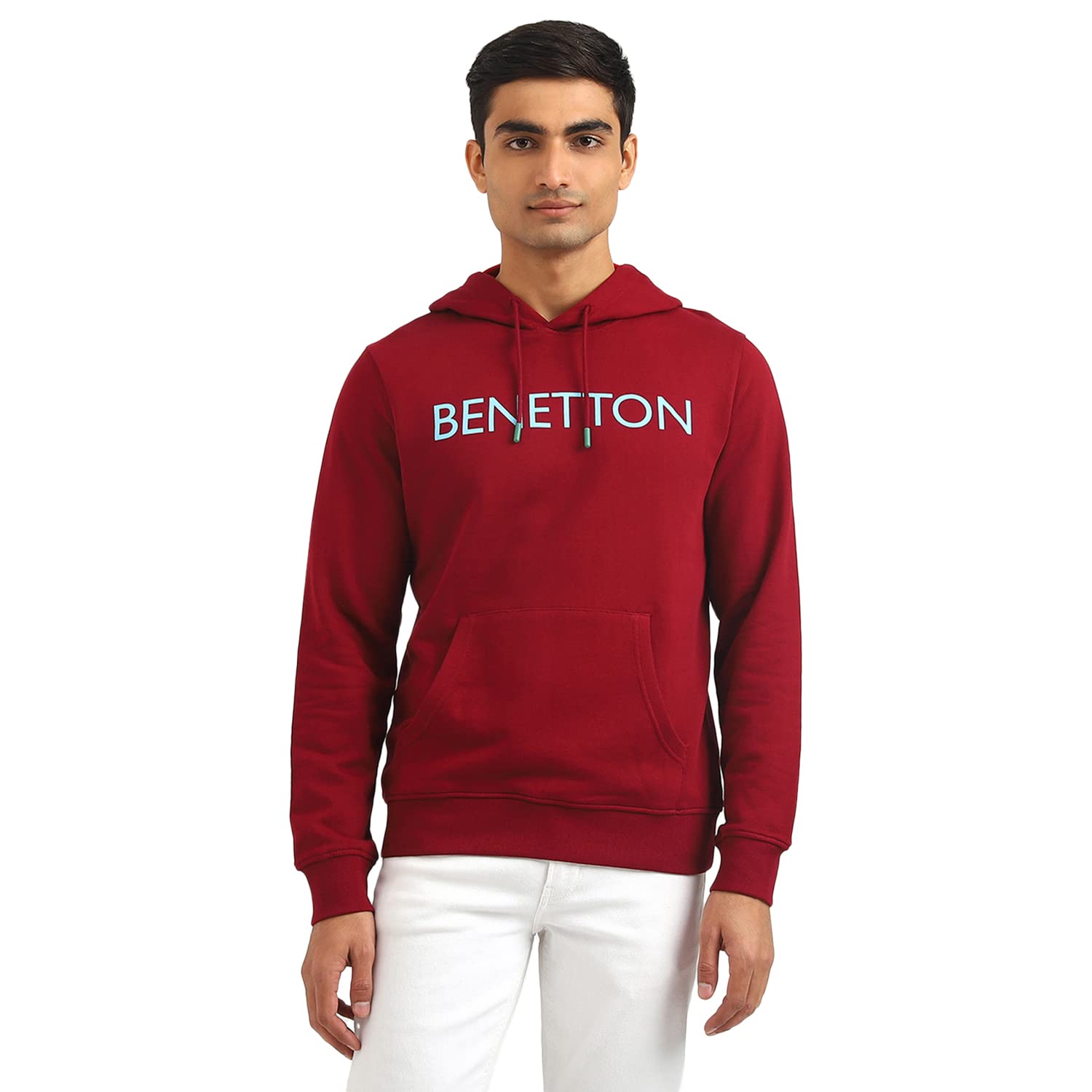 united colors of benetton Men's Cotton Hooded Neck Regular (Sweatshirt_Maroon_2XL)-picture-36
