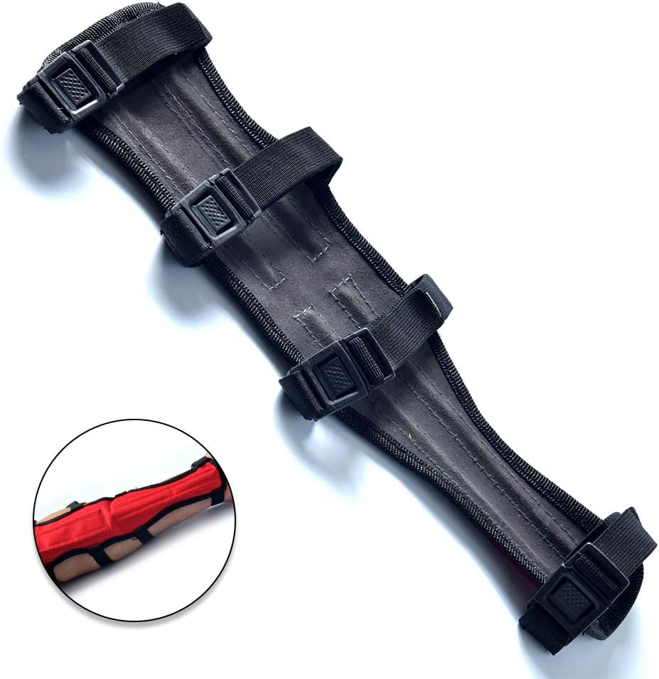 UNIVERSE ARCHERY Codura Arm Guards | Bow Arm Protector 4 Strap Archery Guard in 4 Colors | High-Grade Adjustable Codura Armguard | Hunting Accessories & Archery Sports (Red) : Sports & Outdoors