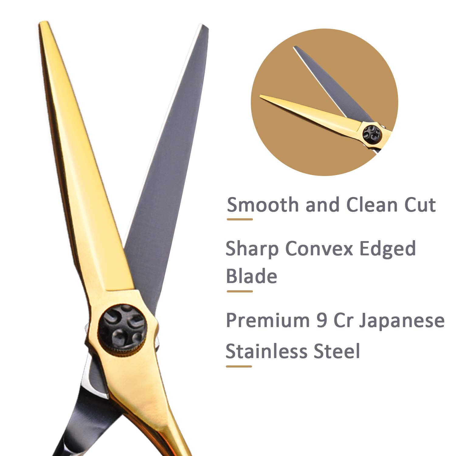 Hair Cutting Scissors Hair Scissors, Fcysy 6” Professional Haircut Scissors Barber Scissors Hair Shears, Hair Cut Shears Salon Hairdresser Scissors, Haircutting Shears for Cutting Hair for Women Men : Beauty & Personal Care