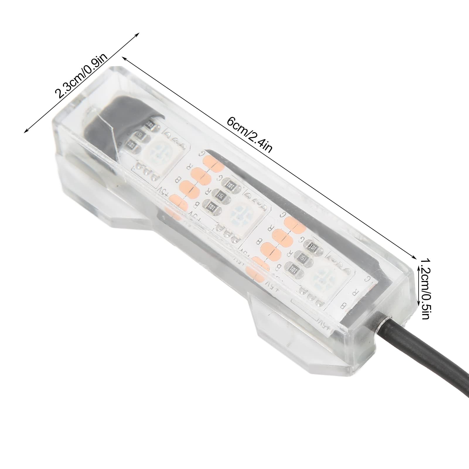 Światło akwarium LED USB z pilotem zdalnego sterowania, miękkie światło akwarium z pilotem USB światło akwarium łatwe w użyciu dla małych akwariów dla (zdalne światło