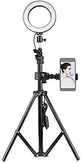 ZXM Ring Light Live Fill Light, Mobile Phone Bracket, LED Ring Light, Selfie, Anchor, Tripod, Live Light (Color : Black, Size : 1.6m)