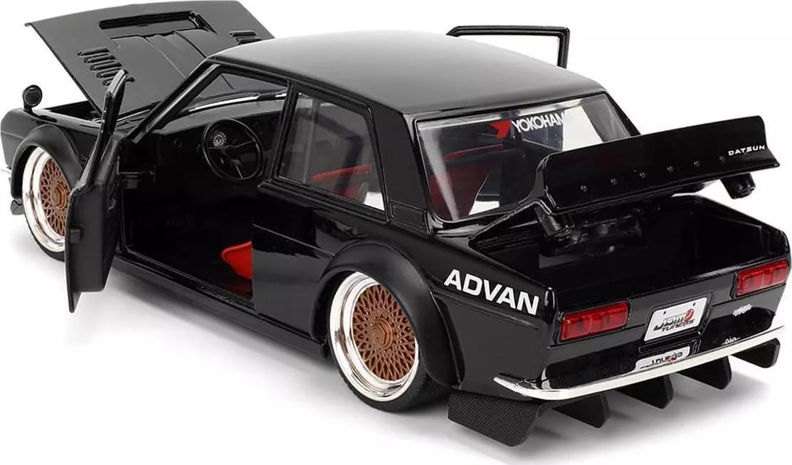 TOYS 1/24 ダットサン 510 1973 アドバン カスタム ブラック JDM Tuners 35954 【マットシル】 [並行輸