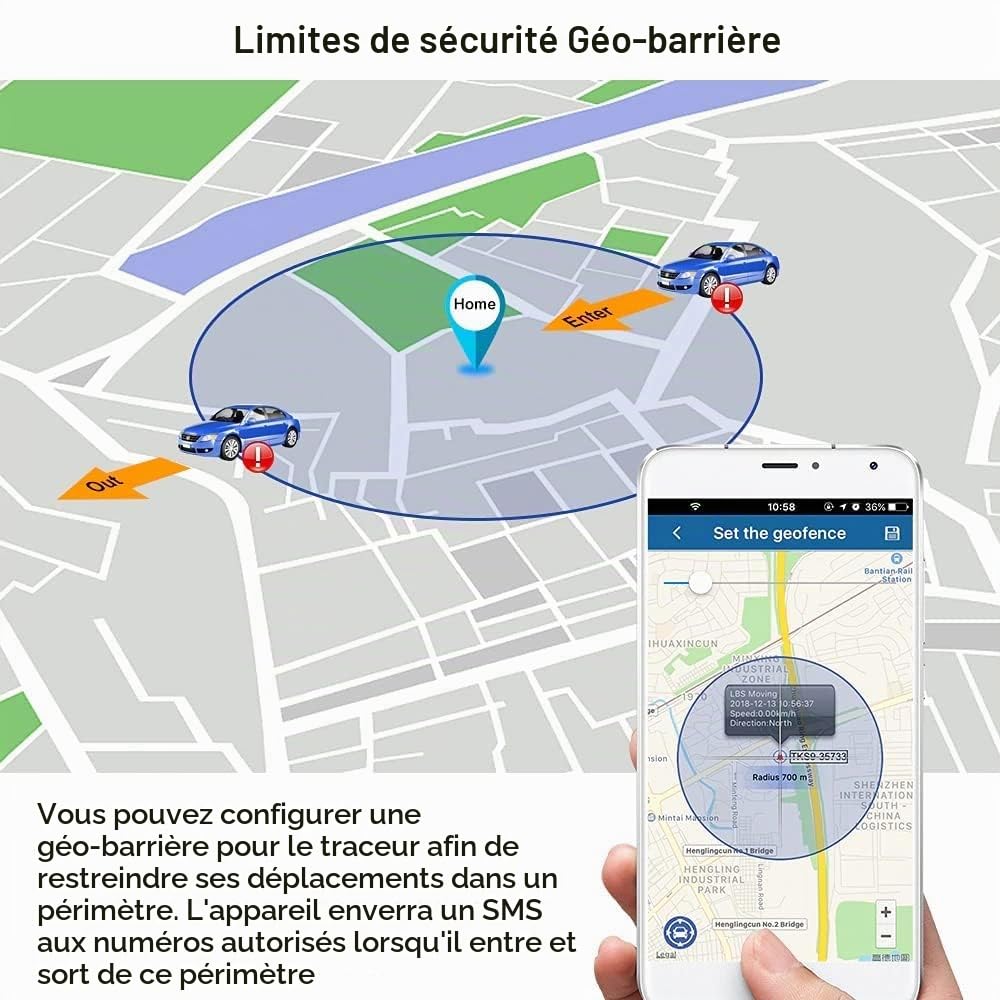 Traceur GPS Voiture 4G TK905B Tracker GPS Voiture sans Abonnement Traqueur Trottinette Moto Camion Localisateur Gestion de Logistique Flotte Car Tracking Bateau Antivol Longue Portée Moniteur