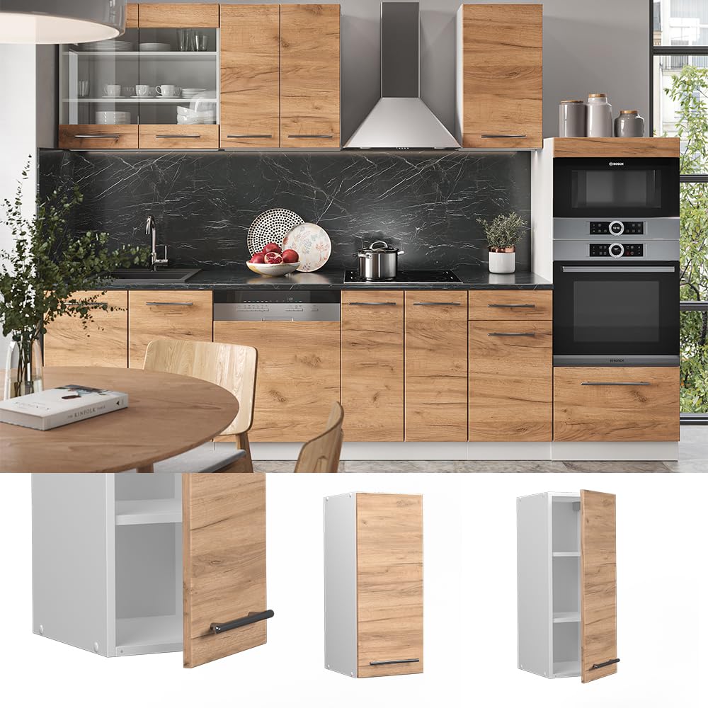 Meuble Bas Cuisine Fame-Line Vicco - 30cm Chêne - Neuf - Panneau MDF