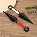 BOBOMAX 10 inch Ninja Big Kunai Weapon and PU Bag Set Cosplay Ninja fans Props