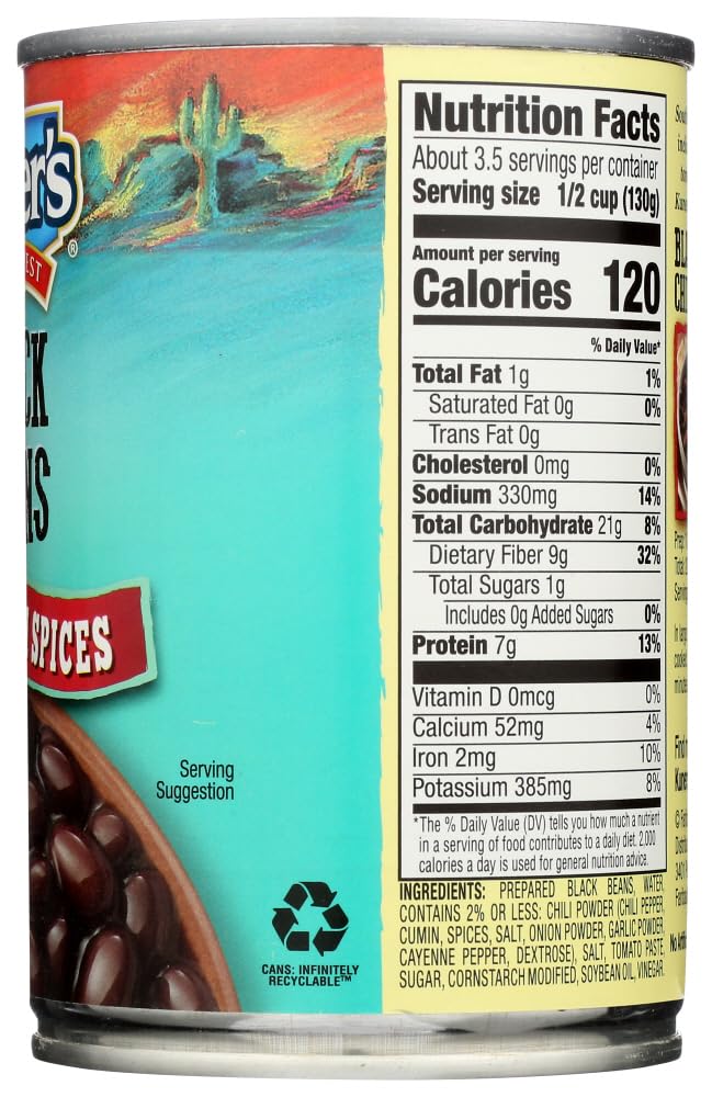 Kuner's Black Beans with Spices, 15-ounces (Pack of12)