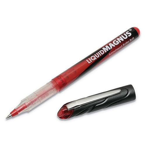 Liquid Magnus 4940908 - Bolígrafo con punta de flecha de micropunto, 0.020 in, tinta roja